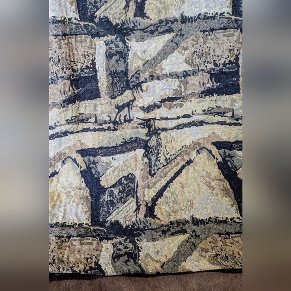 Boho Handcrafted Tapestry Jacket W 3/4 Sleeves - Picture 15 of 15